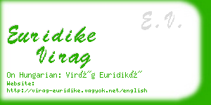 euridike virag business card